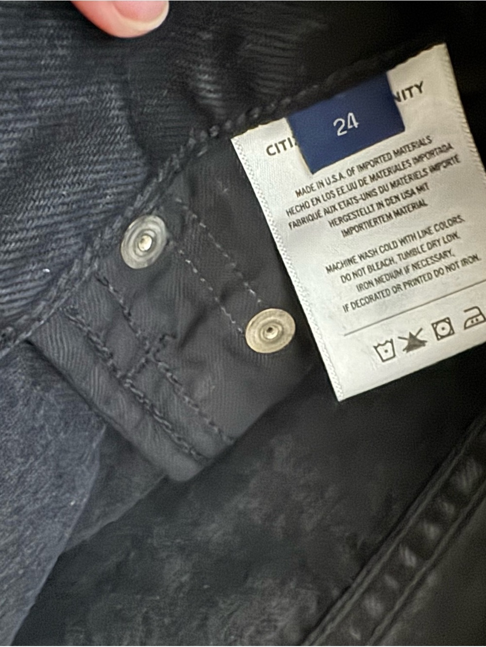 Citizens Of Humanity Annina Black Denim Jeans - Picture 3 of 7